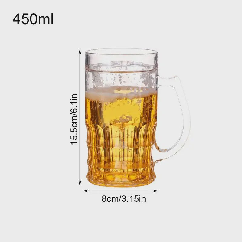 Realistische Valse Bierpul 450ml - Grappige Mok met Handvat voor Feestjes & Pranks