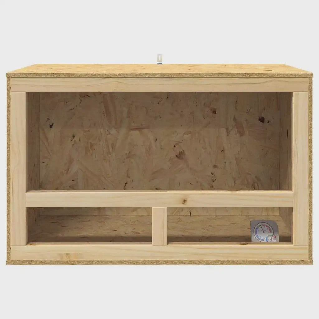 OSB Terrarium 80x50x50 cm voor Reptielen & Knaagdieren - Inclusief Thermometer