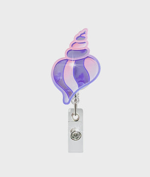 Retractable Badge Reel Clip met Dieren & Koraal - ID Kaarthouder voor Studenten, Dokters, Verpleegkundigen