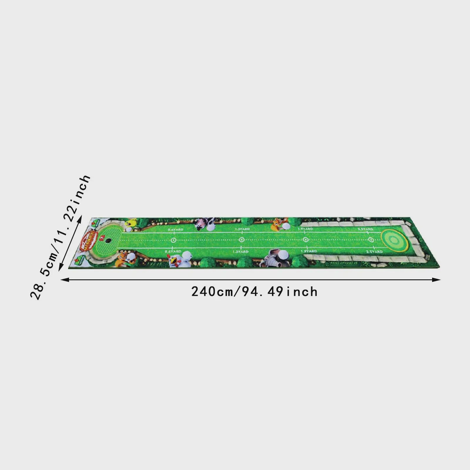 Golf Putting Mat - Oefenmat voor Binnen en Buiten - Golf Putting Trainer