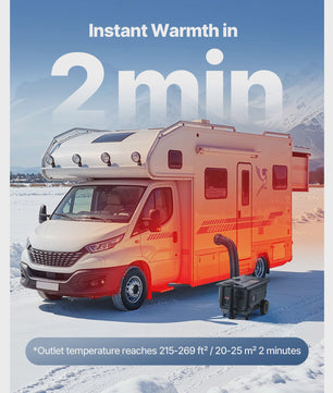 8KW Diesel Luchtverwarmer All-in-One met Bluetooth App & Afstandsbediening