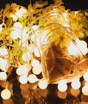 10 Meter LED Snoer Verlichting met Baljes - USB/Batterij - Buiten & Binnen - Feestelijk Decoratie Licht