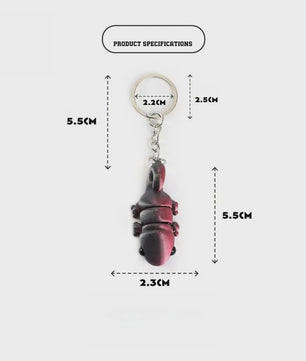 Bewegelijke 3D Geprinte Kameleon Sleutelhanger - Leuk Accessoire & Cadeau