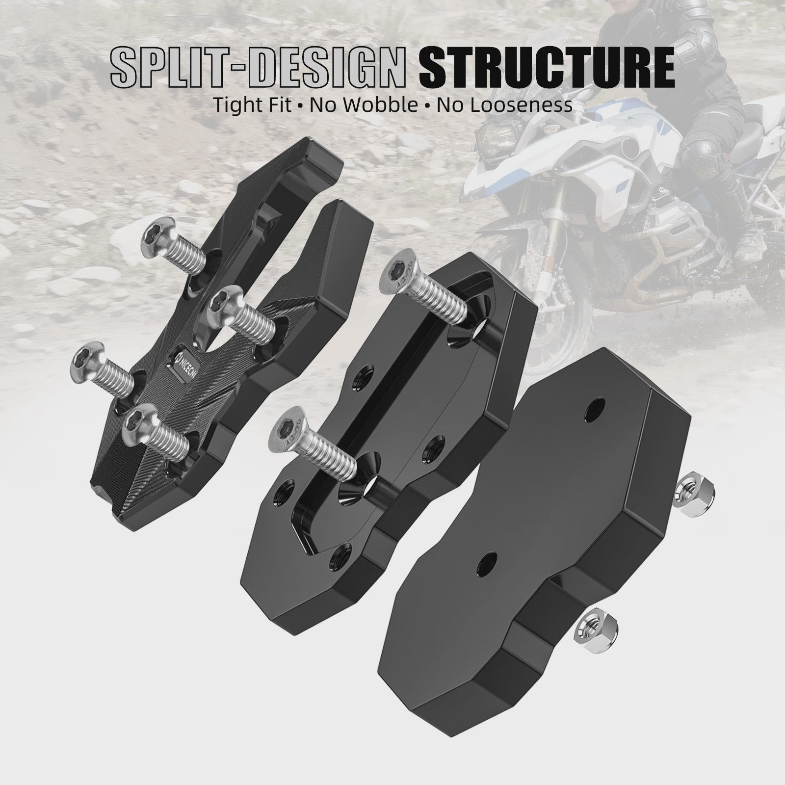 Verstelbare Zijstandaard Vergroter voor BMW R1300 GS/GSA (2024-2025) - Verbeterde Stabiliteit