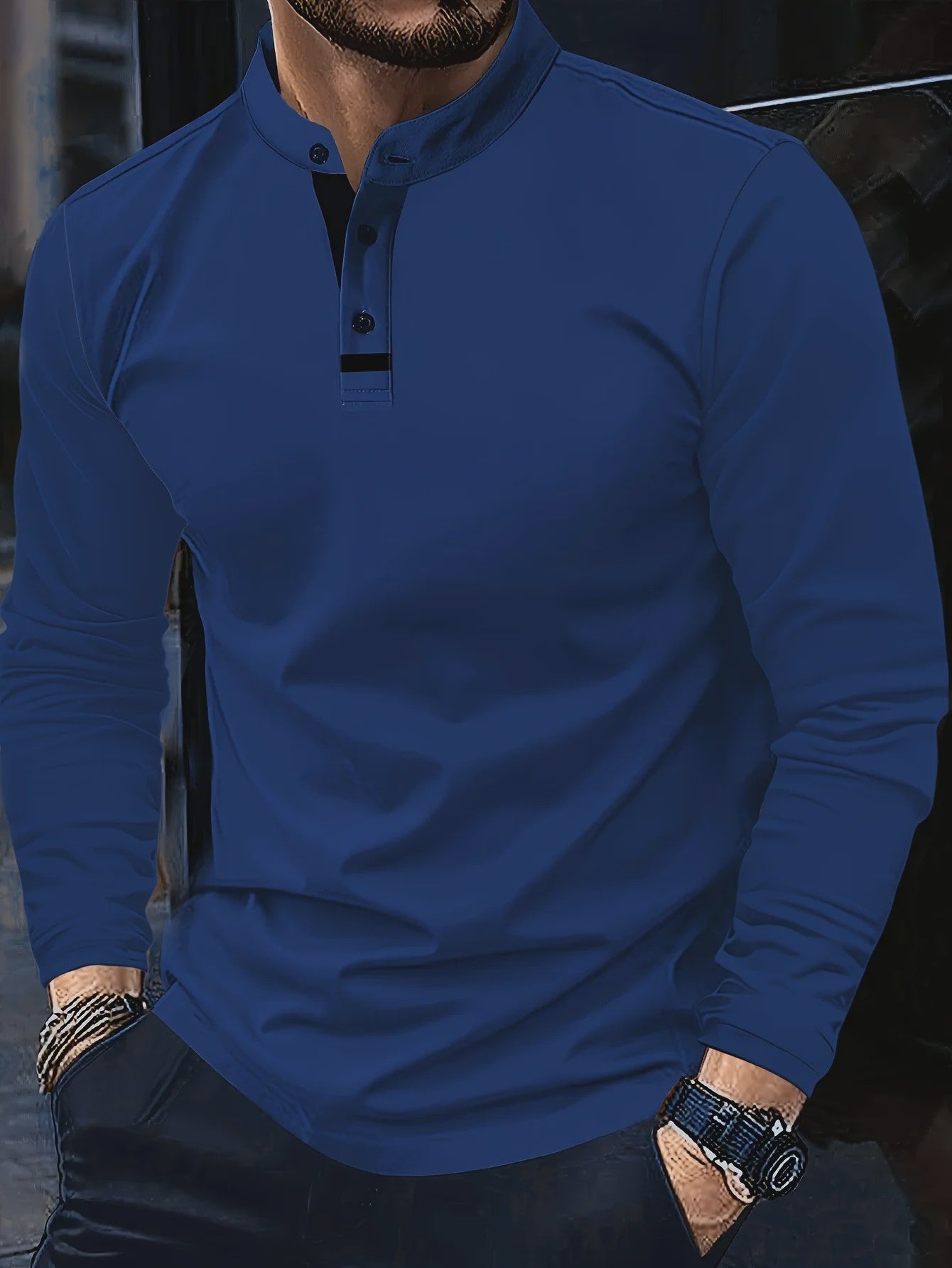 Stijlvolle Heren Poloshirt met Ronde Hals - Comfortabel voor Elk Seizoen
