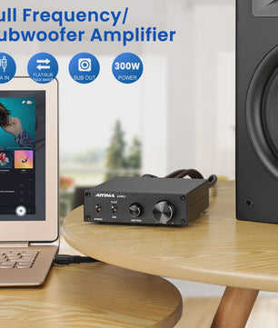 AIYIMA A3001 TPA3255 Subwoofer Versterker - 300W HIFI Mono Klasse D Home Audio