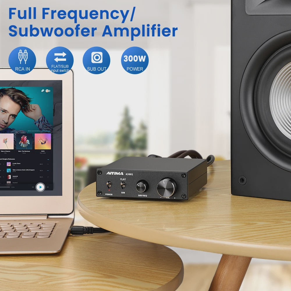 AIYIMA A3001 TPA3255 Subwoofer Versterker - 300W HIFI Mono Klasse D Home Audio