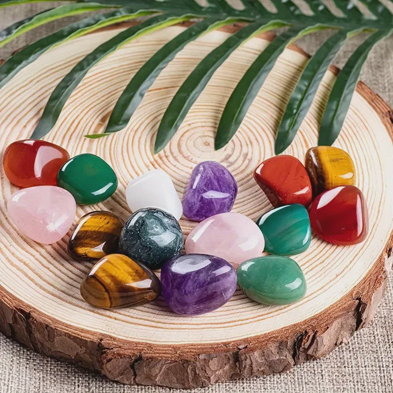 100g Mix Edelstenen Tumblestones - Natuurlijke Gepolijste Kristallen voor Decoratie