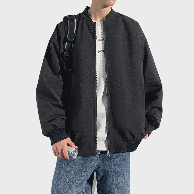 Herfst Bomberjack Heren - Stijlvolle Baseball Kraag Windbreaker Jas