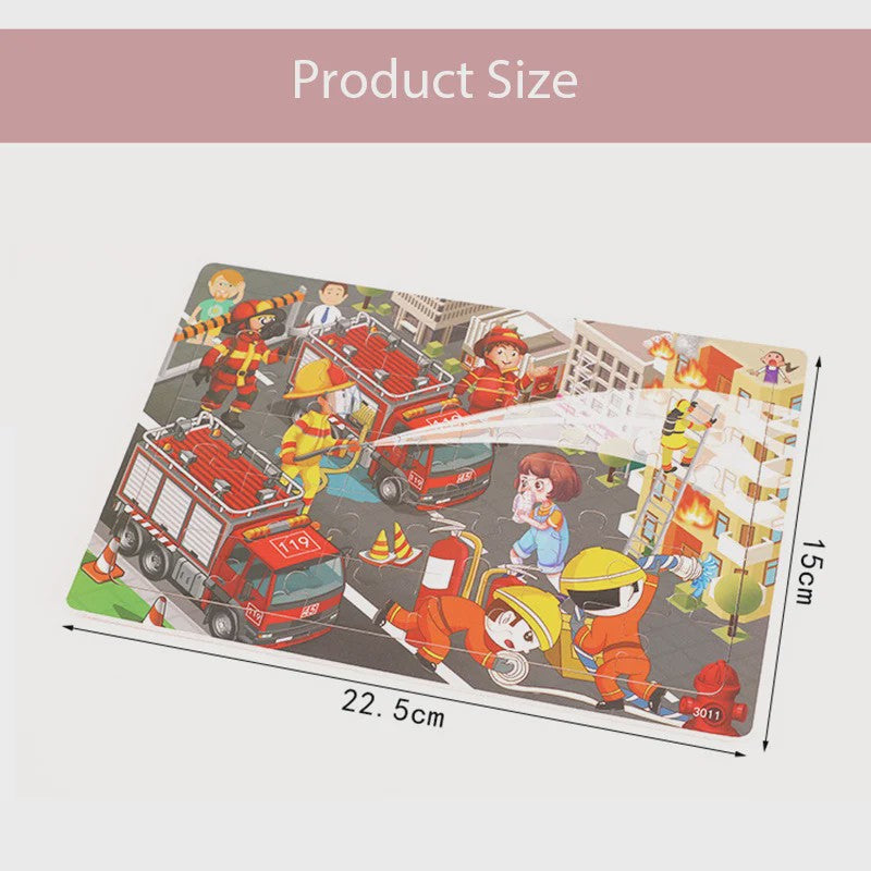 Houten 3D Montessori Puzzel - 30 Delen met Vrolijke Dieren - Educatief Speelgoed voor Kinderen