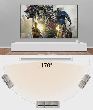 Opvouwbaar Projectorscherm 60-150 Inch 16:9 Full HD 4K Buiten & Binnen