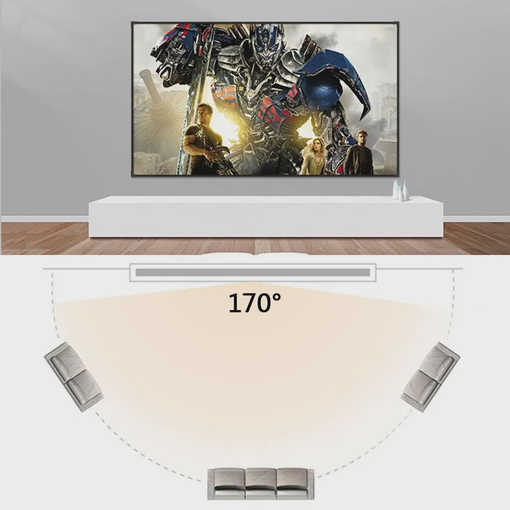 Opvouwbaar Projectorscherm 60-150 Inch 16:9 Full HD 4K Buiten & Binnen