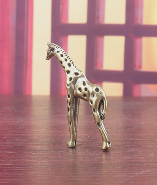 Koperen Giraffe Figuur - Decoratief Ornament voor Huis en Thee Ceremonie