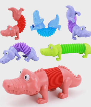 Fidget Pop Tubes Dieren: Dinosaurussen, Dolfijnen, Honden & Haaien - Stressverlichters voor Kinderen