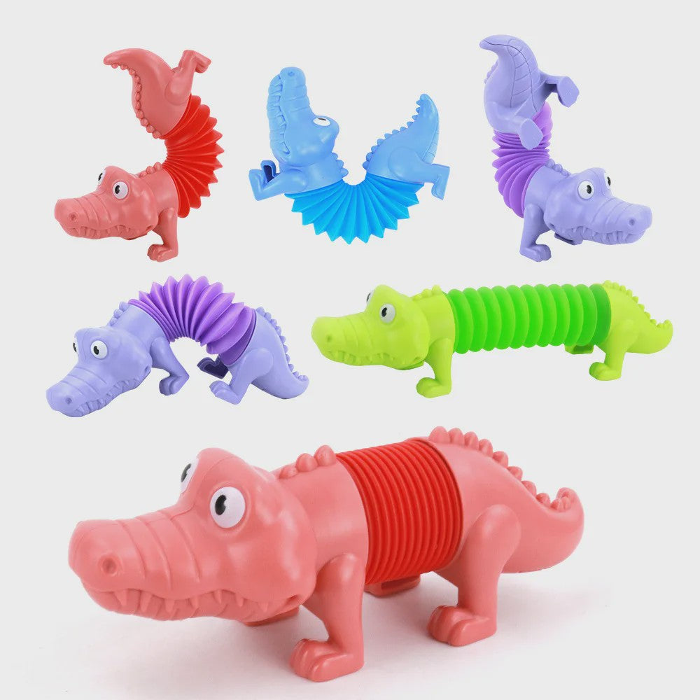 Fidget Pop Tubes Dieren: Dinosaurussen, Dolfijnen, Honden & Haaien - Stressverlichters voor Kinderen