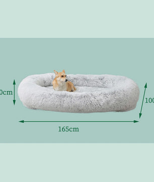 Extra Large Dubbel Gebruiks Bed voor Mensen & Honden - Warm, Comfortabel & Wasbaar