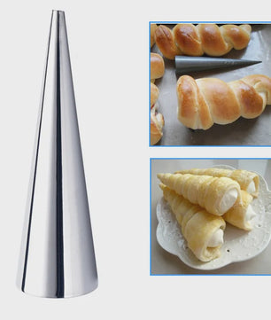 Roestvrijstalen Bakvormen Set: Croissant & Cone Molds voor Thuisgebruik