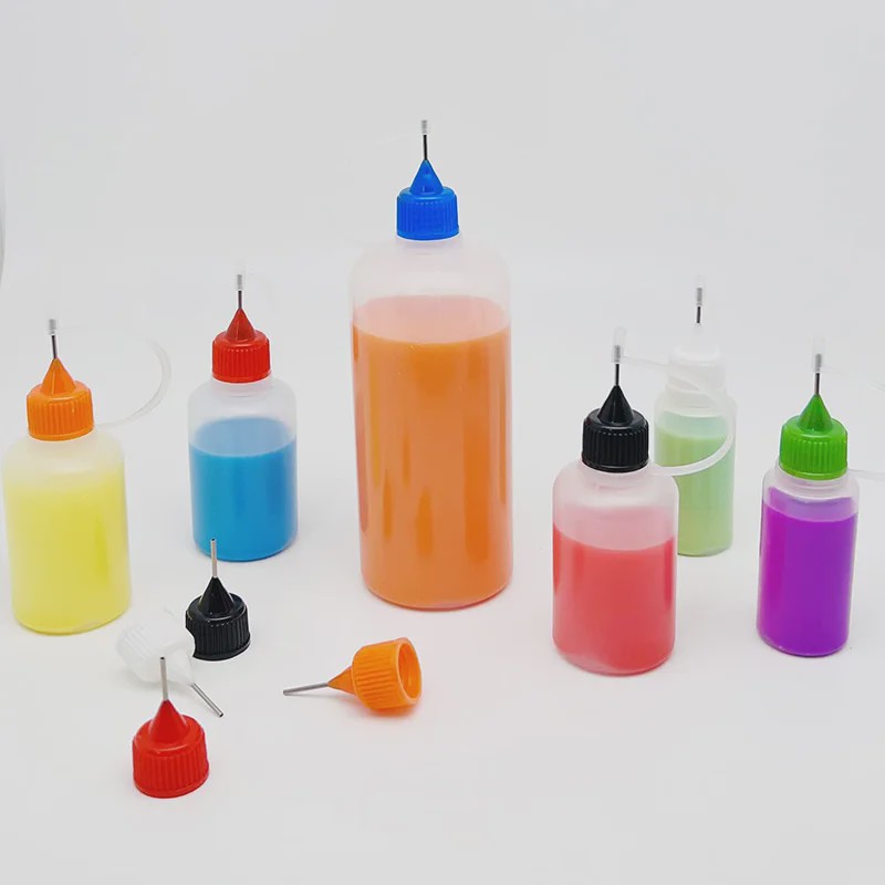 Set van 5x 30ml Precisie Doseerflesjes met Naaldpunt - Ideaal voor Klei, Verf en Lijm