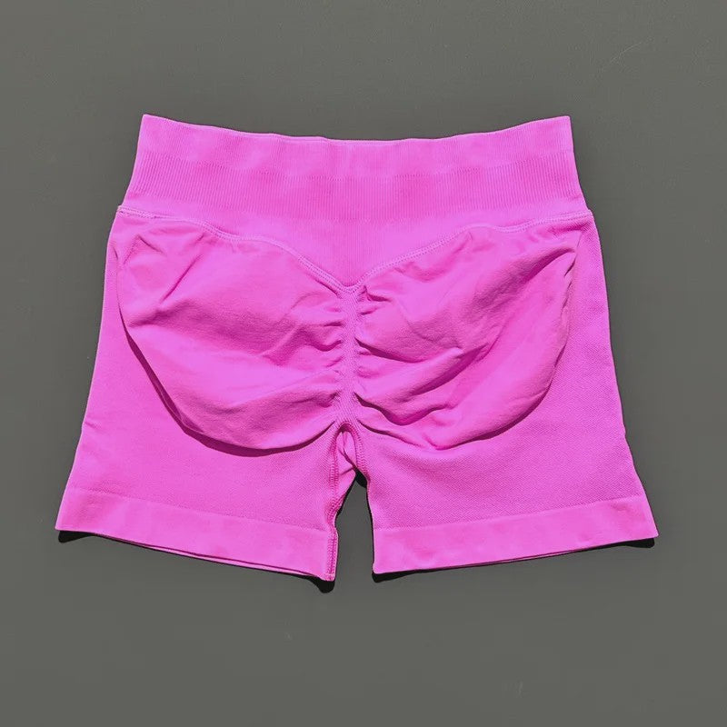 HISTELLO Seamless Biker Shorts Dames - Low Waist Scrunch Butt voor Fitness & Yoga