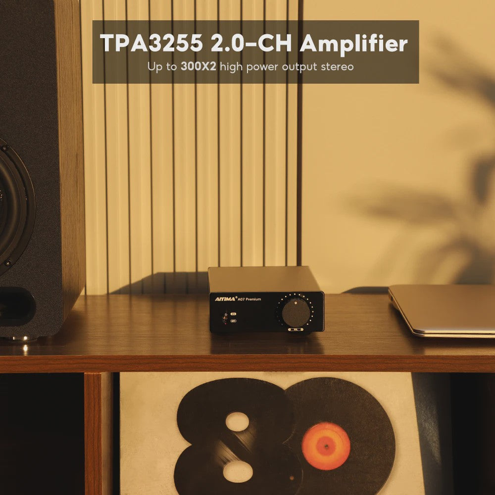 AIYIMA A07 Premium TPA3255 Klasse D Versterker - 2x 300W Krachtig Hifi Geluid