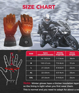KEMIMOTO Elektrische Motorhandschoenen - Waterdicht, Verwarmd met Touchscreen & CE-certificering