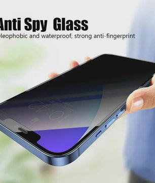 3x Privacy Screenprotector Anti-Spy Glas voor iPhone 11 t/m 17 Pro Max, Mini, Plus