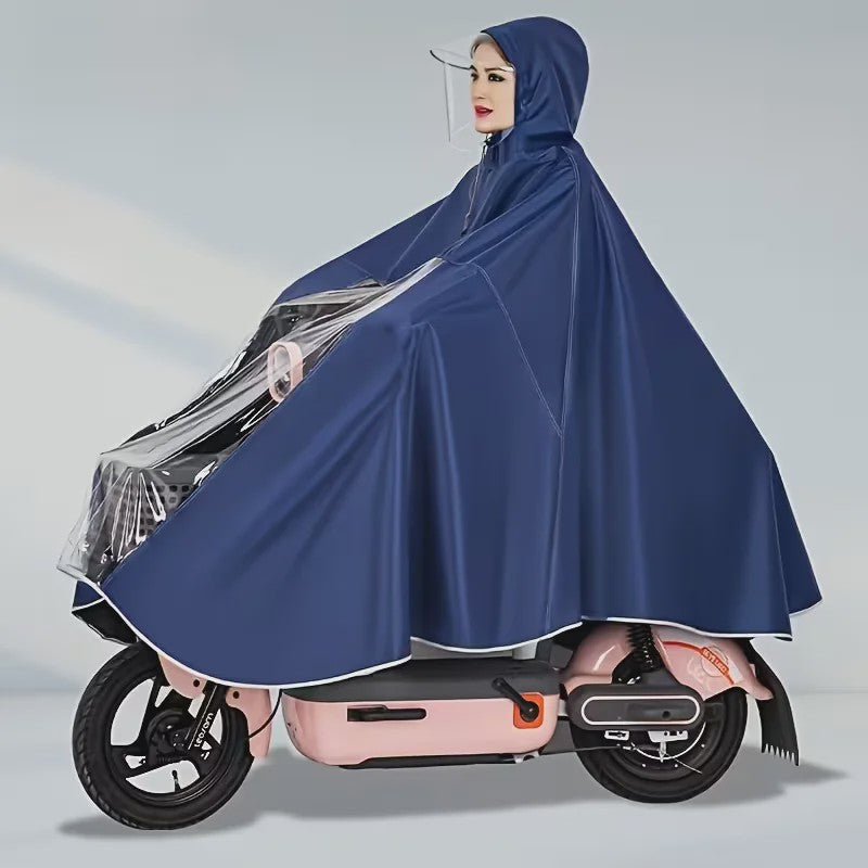 Universele Regenjas Poncho met Capuchon voor Elektrische Scooters en Fietsen