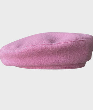 Roze Baret Dames - Koreaanse Stijl Minimalistisch Elegant Schildersmutsje