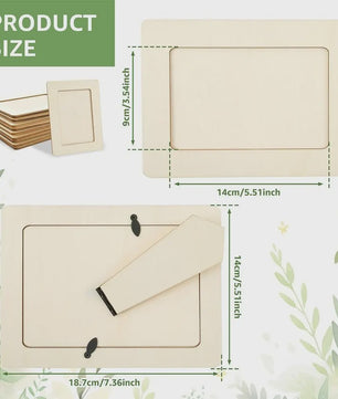 Onbewerkte Houten Fotolijst - DIY Schilderen & Decoreren - Desktop Display