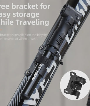 WEST BIKING Mini Fietspomp Aluminium Draagbaar - Schrader & Presta Klep