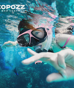 COPOZZ Professioneel Duikmasker & Snorkelset - Anti-condens, Gehard Glas