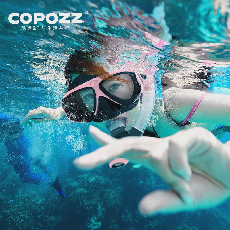 COPOZZ Professioneel Duikmasker & Snorkelset - Anti-condens, Gehard Glas