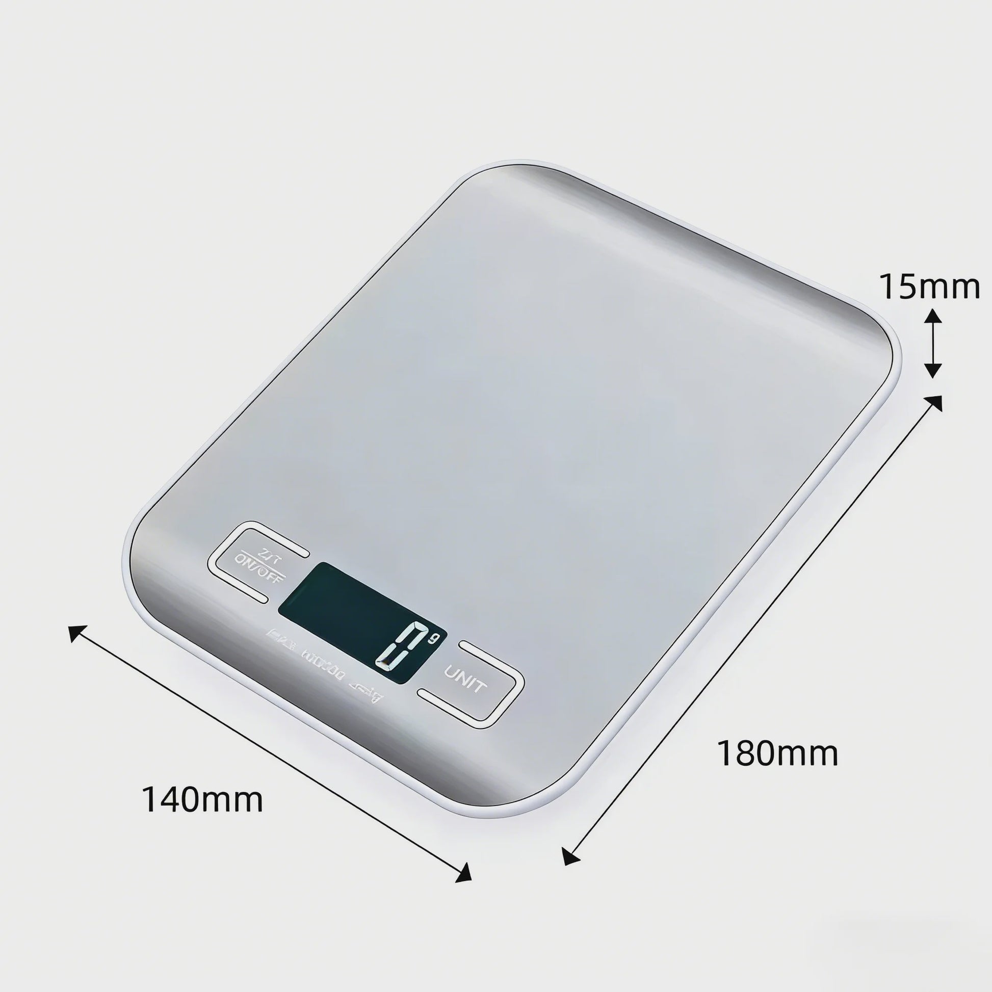 Digitale Keukenweegschaal RVS - 10kg/5kg Precisie met LED Display