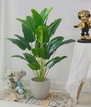 Grote Kunstpalmboom Tropisch - Realistische Nep Plant met Monstera Bladeren