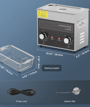 Professionele Ultrasone Reiniger met Verwarming en Timer - 2-30L voor Laboratorium, Metaal & Auto-onderdelen