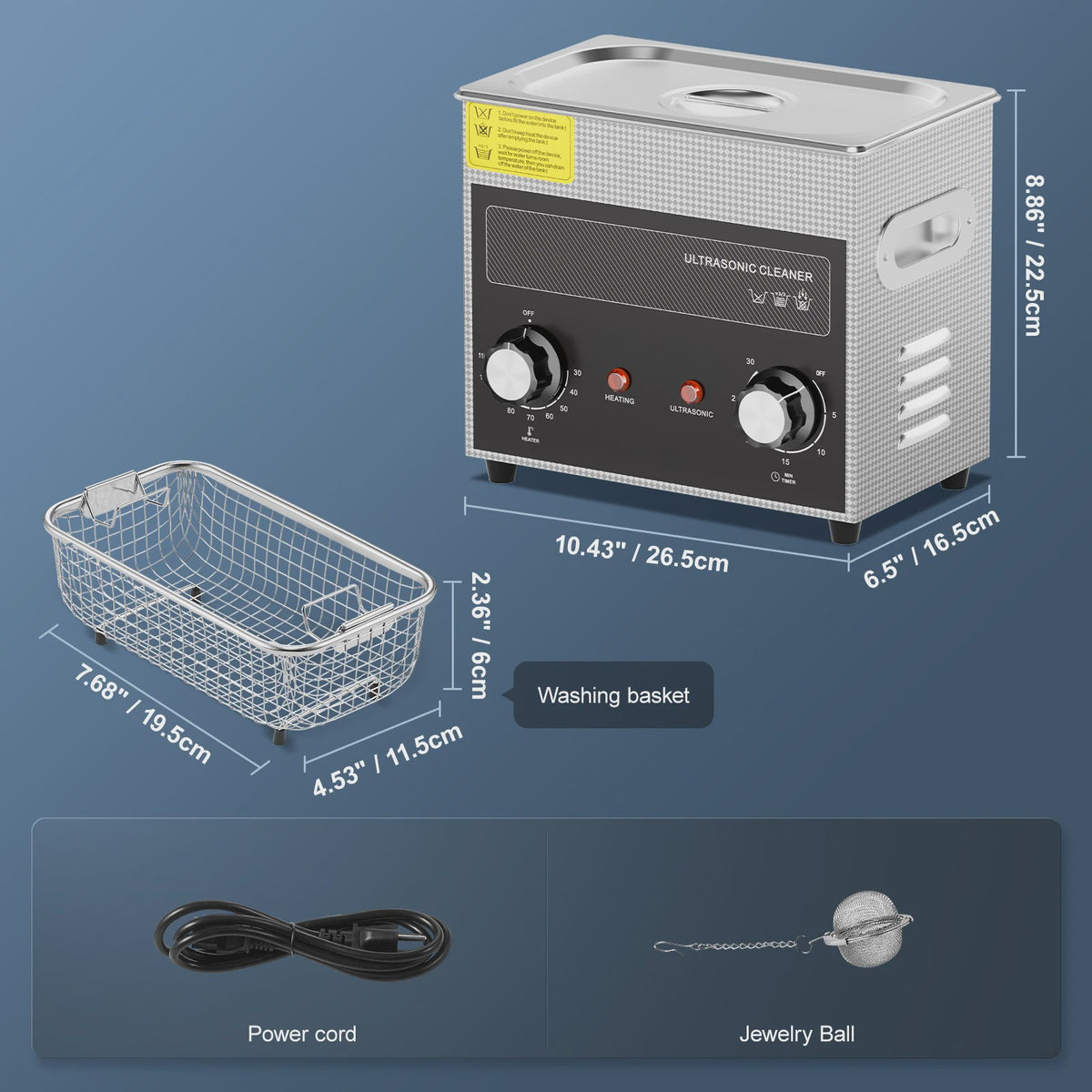 Professionele Ultrasone Reiniger met Verwarming en Timer - 2-30L voor Laboratorium, Metaal & Auto-onderdelen