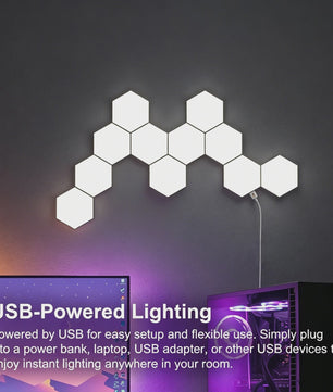 Modulaire Hexagon LED Wandlampen - Touch Gevoelig & DIY Combinatie