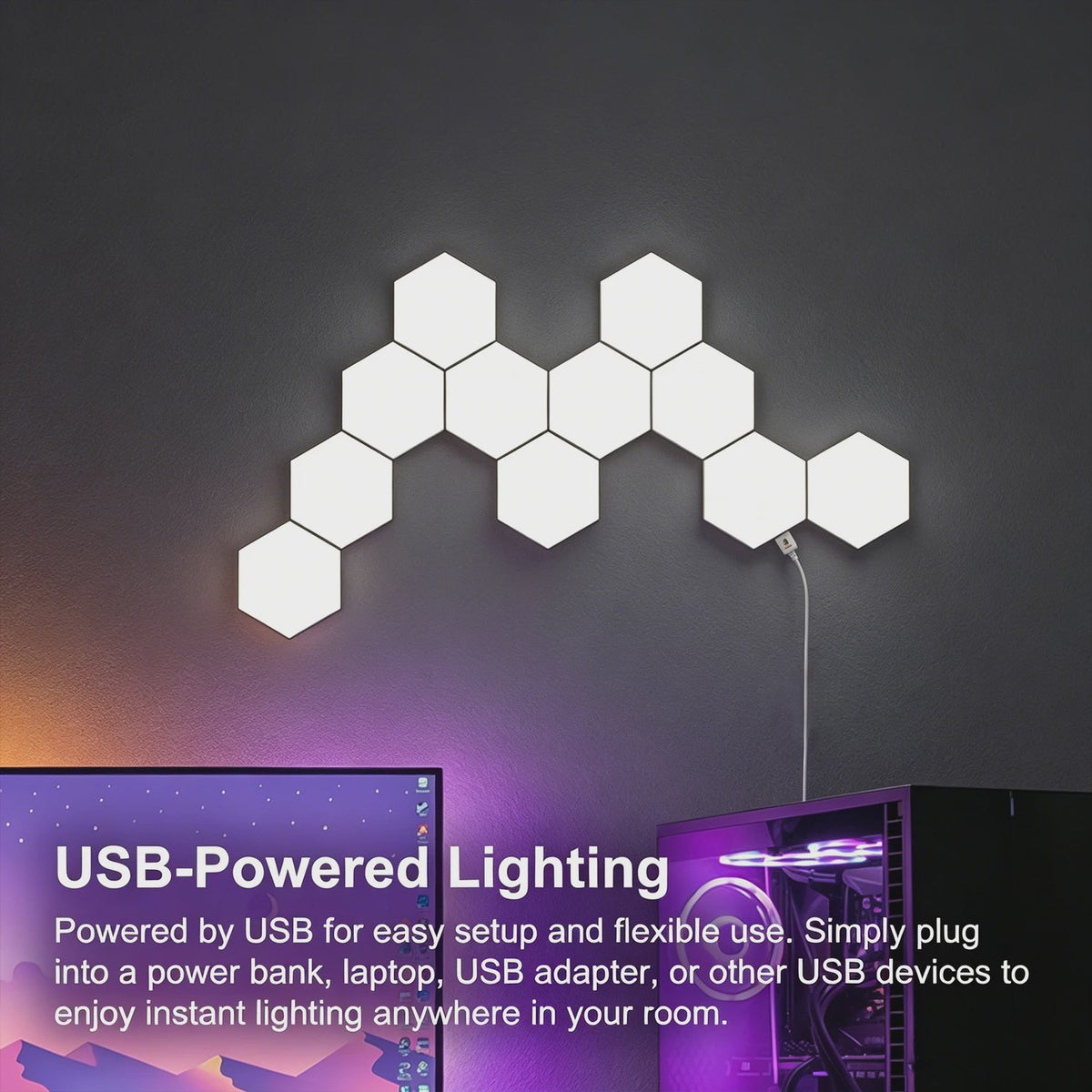 Modulaire Hexagon LED Wandlampen - Touch Gevoelig & DIY Combinatie