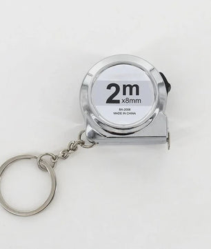 Mini Rolmaat Sleutelhanger 2 Meter - Compact Meetlint voor Huis, Hobby & Handwerken
