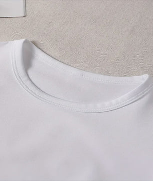 Zomer T-shirt Dames met Hart & Letter Print - Casual Loose Fit