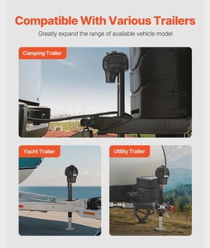 Elektrische Trailer Jack 3500/5000 Lbs - 12V Aanhangerlift met 7-pins Connector