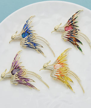 Prachtige Kristallen Feniks Broche - Luxe Dieren Speld voor Dames en Heren