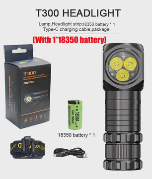 Krachtige Oplaadbare 3000LM LED Hoofdlamp - Waterdicht & Multifunctioneel voor Camping en Vissen