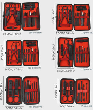 Professionele Manicure & Pedicure Set - 25 Delig - Roestvrij Staal
