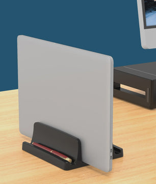 Verticale Laptop Stand met 3 Sleuven - Organizer voor MacBook, Tablet & Telefoon