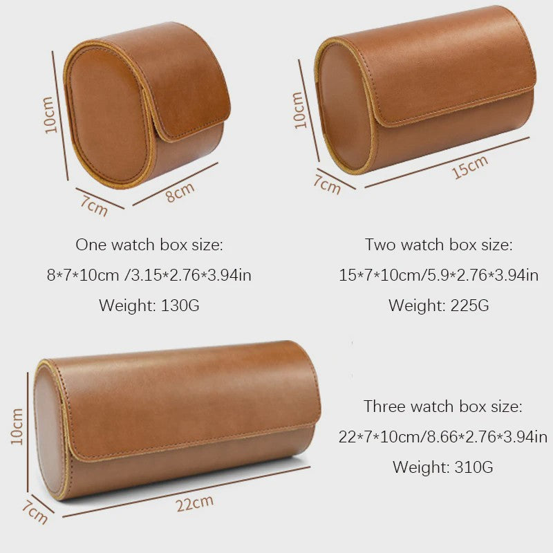 Reis Etui voor Horloges - Opbergrol voor 3 Horloges met Uitneembare Kussens