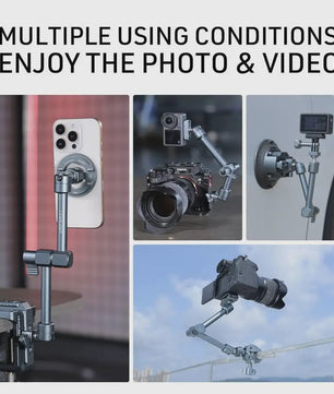 LEAPLIGHT Magic Arm 360° Rotatie met Balhoofd voor Camera, Livestreaming & Vloggen