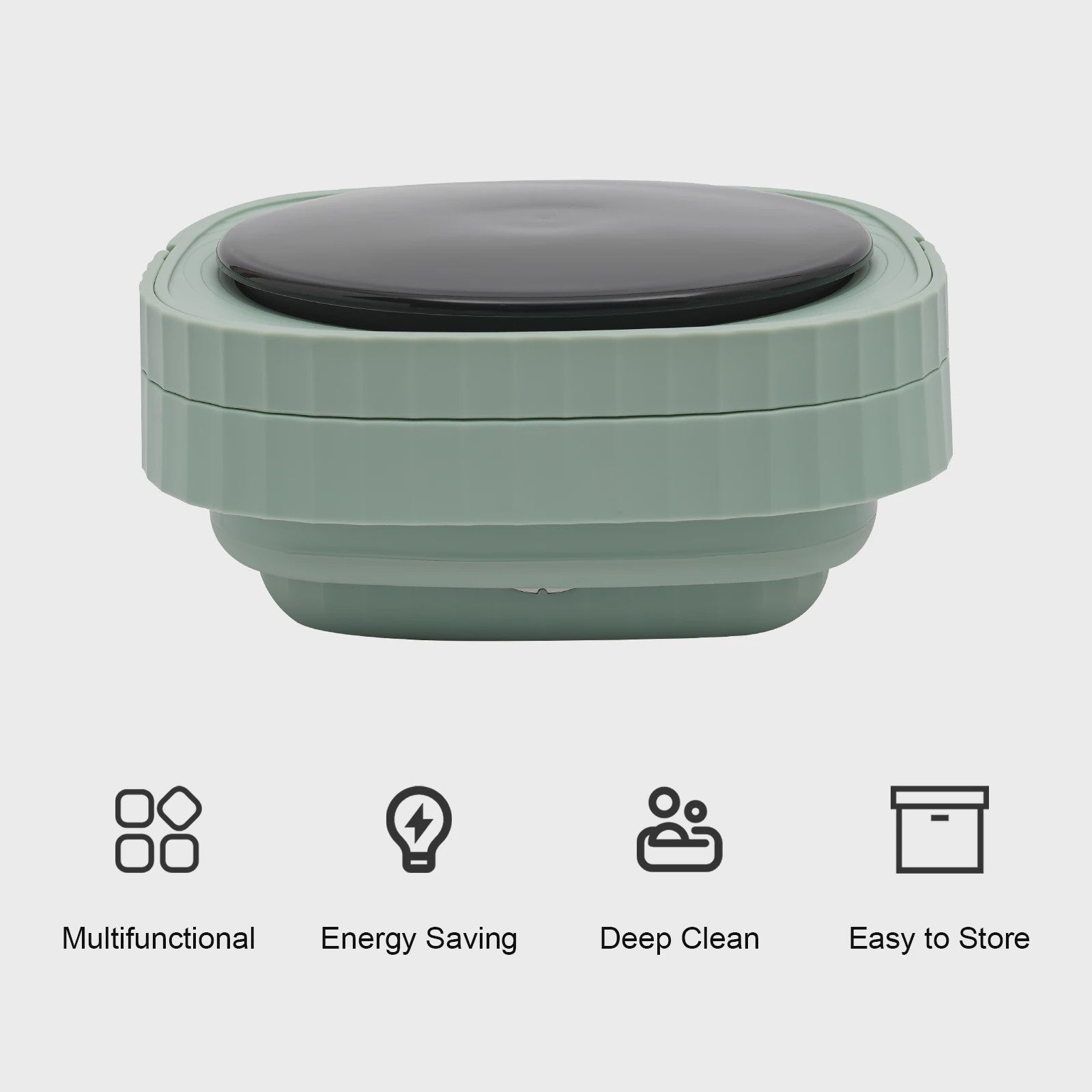Opvouwbare Mini Wasmachine - Draagbare Compacte Washer met 3 standen voor Ondergoed, Babykleding & Reizen