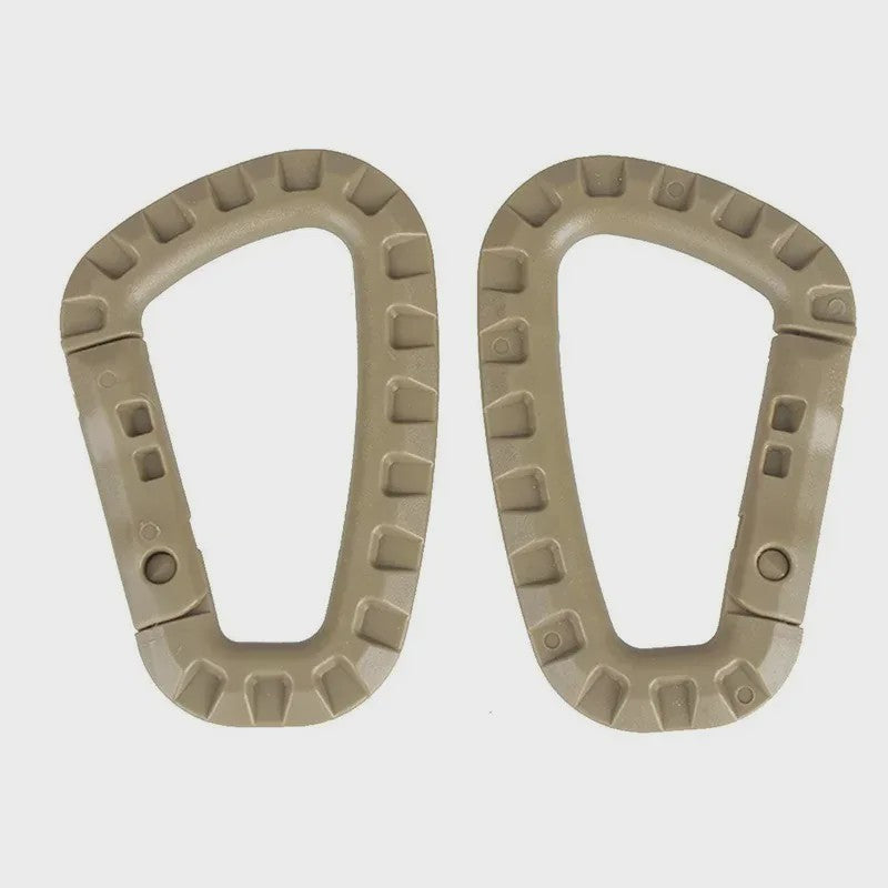 Tactische Karabijnhaak Clips D-Ring Gespen - Set van 1-10 Stuks voor Outdoor & Backpacking