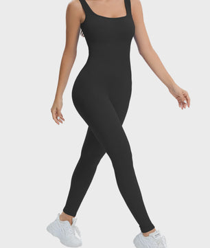 Naadloze Ribbed Jumpsuit voor Dames - Perfect voor Yoga & Workout
